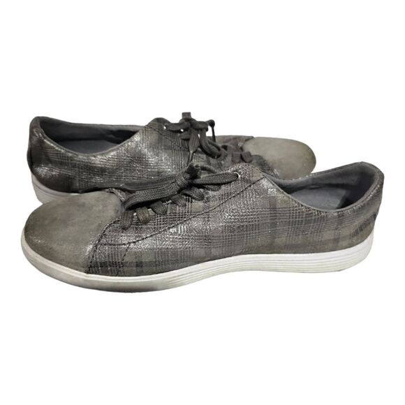 COLE HAAN Grand Crosscourt Magnet Pixie Gray Suede Sneakers - Size 7 1/2 - Picture 3 of 10